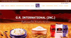 Desktop Screenshot of grbasmatiindia.com